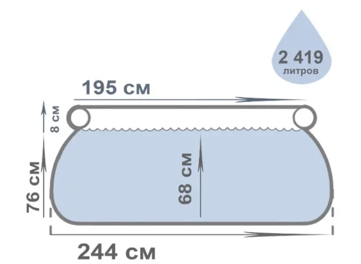 Надувний басейн 244 x 76 см Easy Set